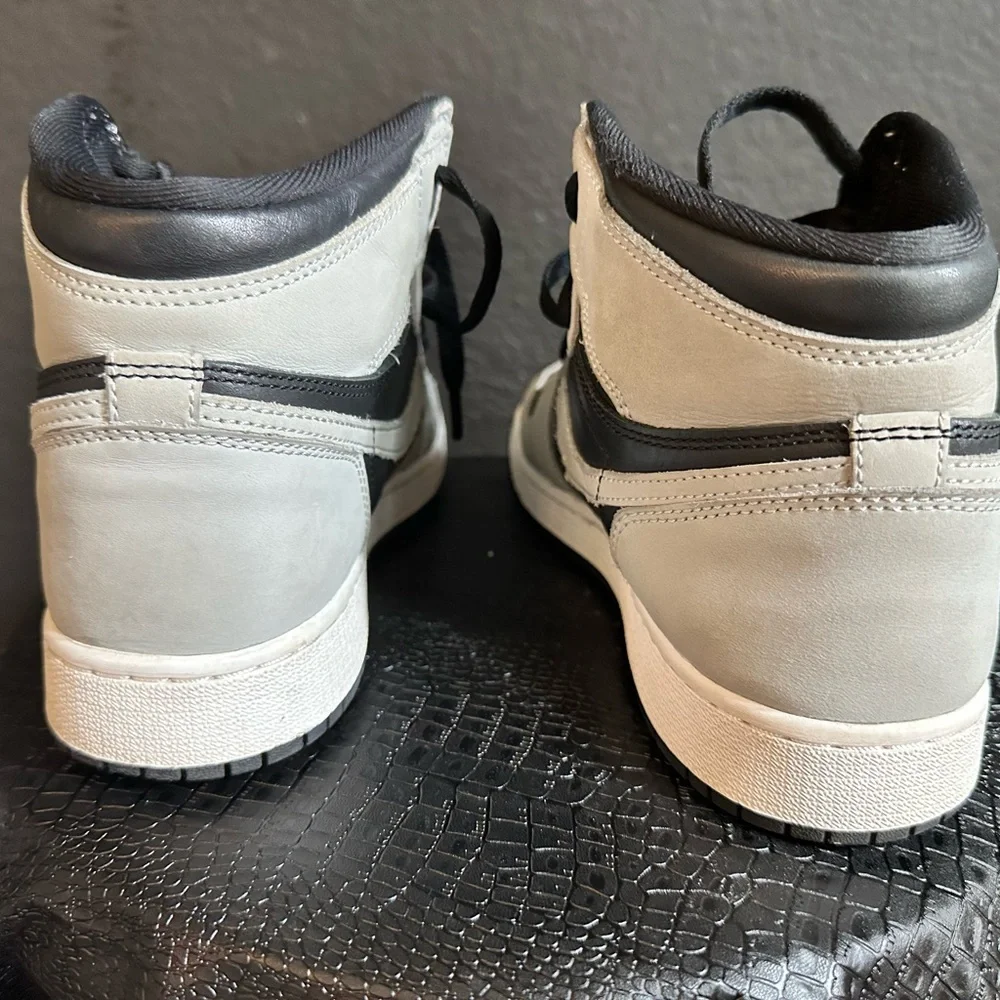 Black and Gray High-Top Sneakers - Picture 2 of 3